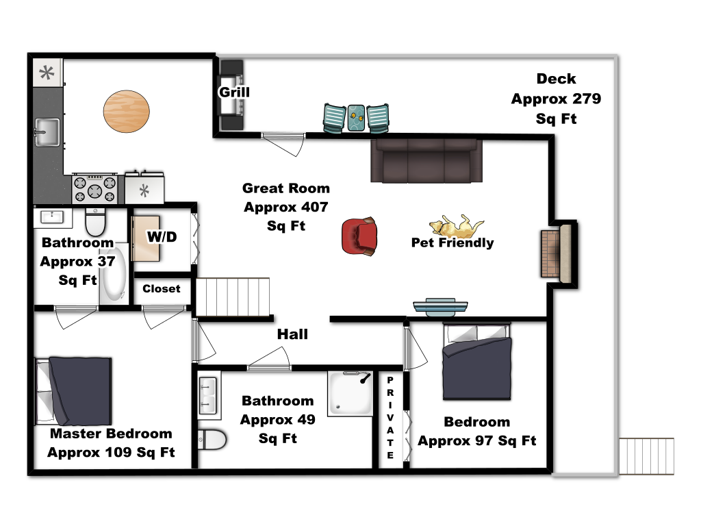 Crystal Lake Main Floor Floorplan